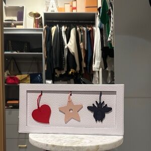 Dior Leather Set with Heart, Star, and Bee